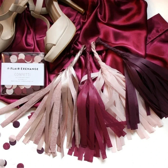 The Flair Exchange Tissue Paper Tassel Garland Kit- Color: Sultry - Picture 3 of 7